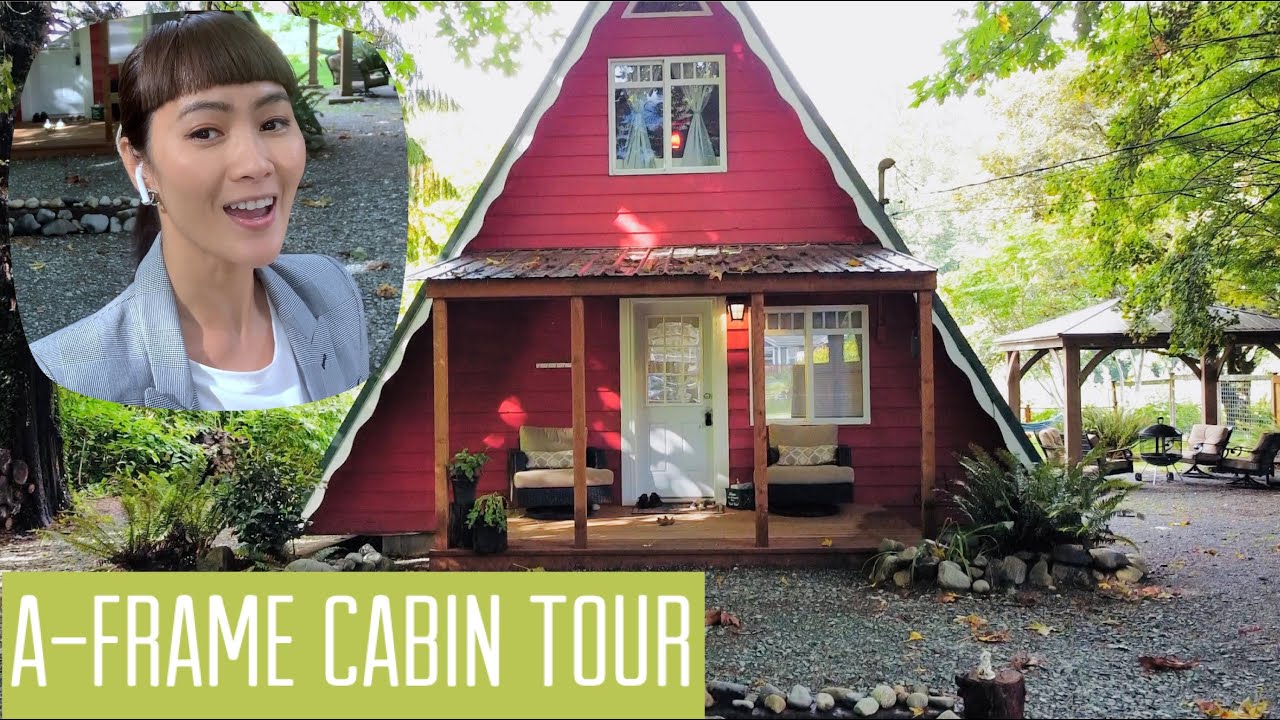 A-FRAME CABIN TOUR 4K- GOLD BAR. WASHINGTON