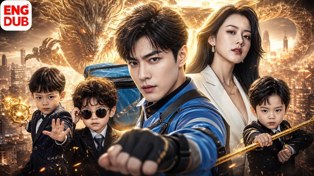 【ENG DUB】The Deliveryman Was Secretly the Dragon Lord... Then His CEO Wife Returned With Triplets!