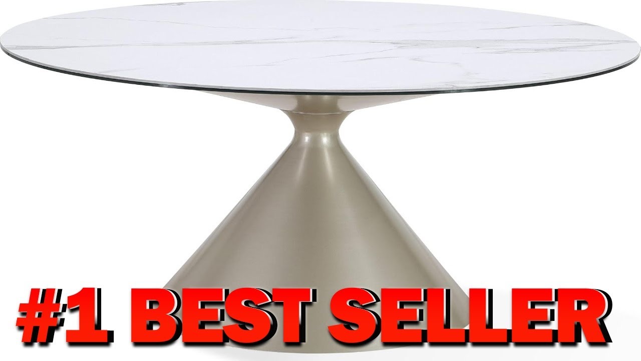 Modus Furniture Dining Table Winston Oat Milk Champagne 47 x 47 Inch - B0CT3P4QM1