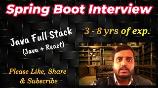 Java Spring Boot Interview With Microservices