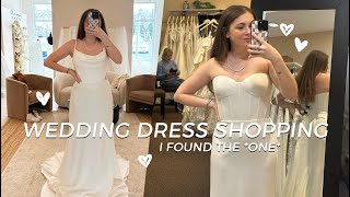 TRY ON WEDDING DRESSES WITH ME! I said *YES* !! 🥰🤍 Wedding Planning Ep 2!