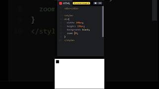 Zoom Property In Css | Css One Liner #css3 #csscode #htmlcss