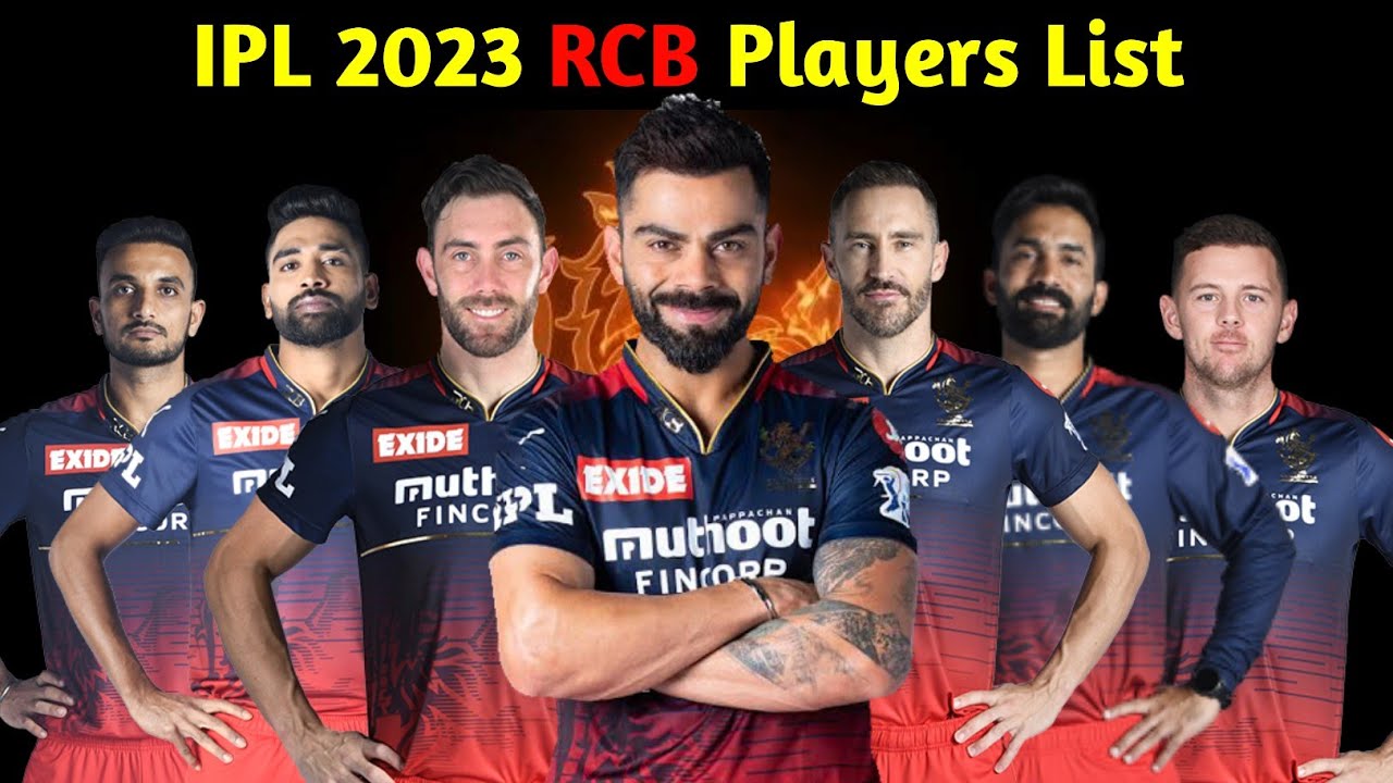 IPL 2023 RCB Players list 🤔