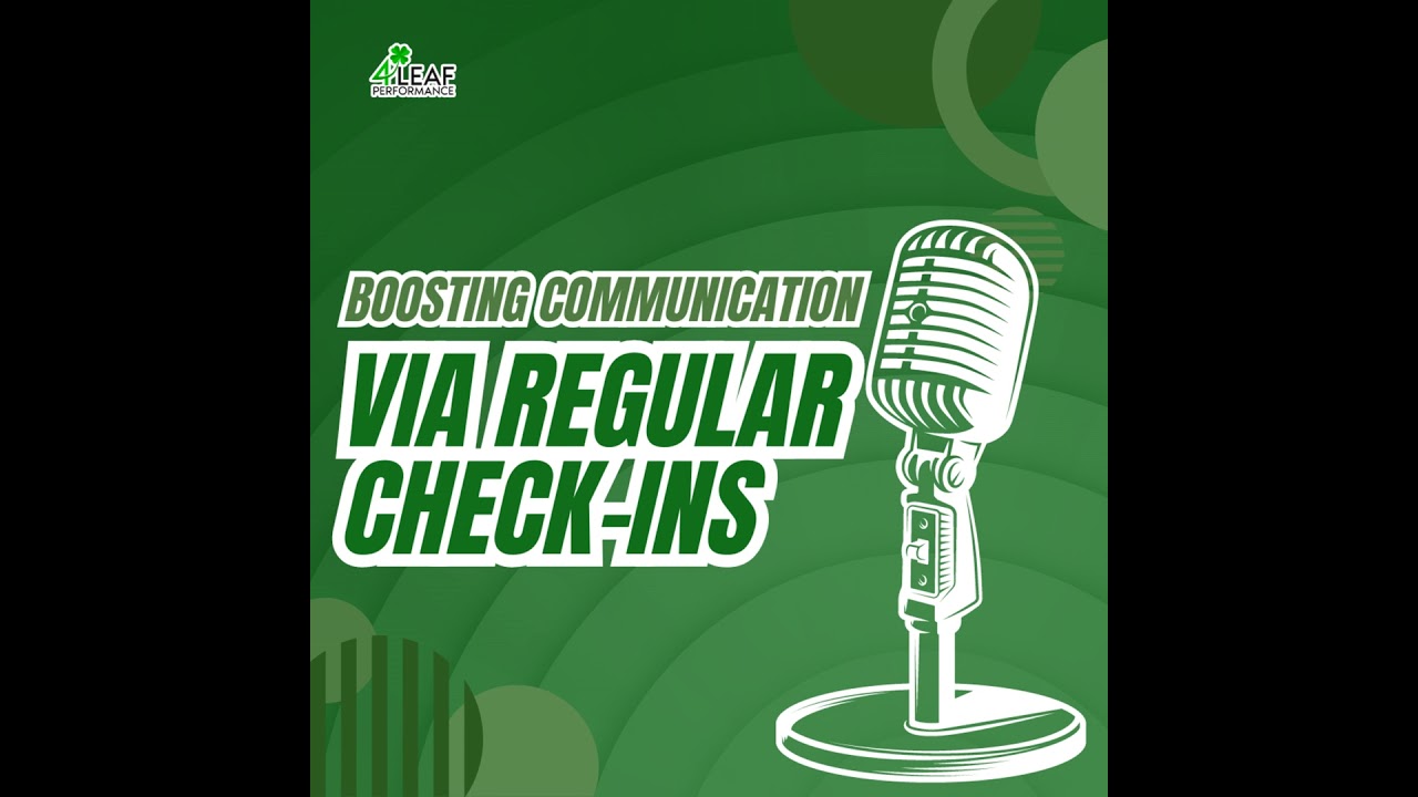 Enhancing Workplace Dynamics with Regular Check-Ins