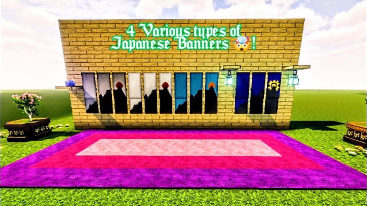 TOP 4 JAPANESE NATURE BANNERS | MINECRAFT TUTORIAL