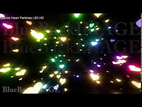 ハート ラブ キラキラ パーティクル 光 ライト 背景 バックグラウンド Sparkle Heart Particles LB3 HD