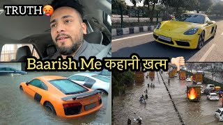 Porsche Aaj Gurgaon Ki Barish Me Doob Jati🥵 Reality Of Supercars👎🏻