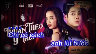 Video thumbnail of "KARAOKE Thuận Theo Ý Trời . Hạ 1 Tone - Bùi Anh Tuấn"