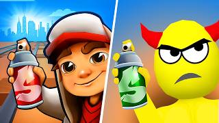 Subway Surfers VS Smash To Draw, Gameplay Adventure Subway Surfers, Subway Surfers Cartoon Game screenshot 1