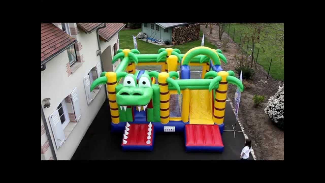 Installation d'une structure gonflable