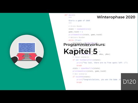 Programmiervorkurs 2020 - Kapitel 5: Rund um Listen - Beispiel 5: Mehrdimensionale Listen