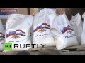 Syria: Russian troops deliver humanitarian aid in Hama