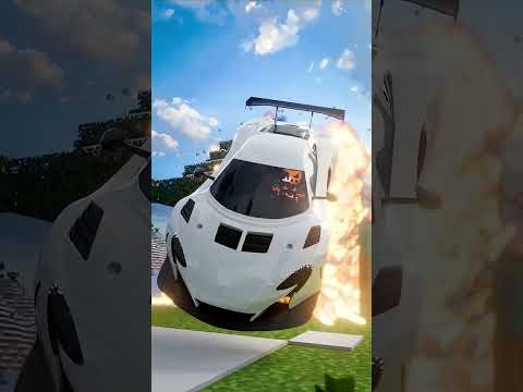 Minecraft With White Car # #minecraft #viral #fyp #shorts #shortsfeed by Thunder⚡Blaze