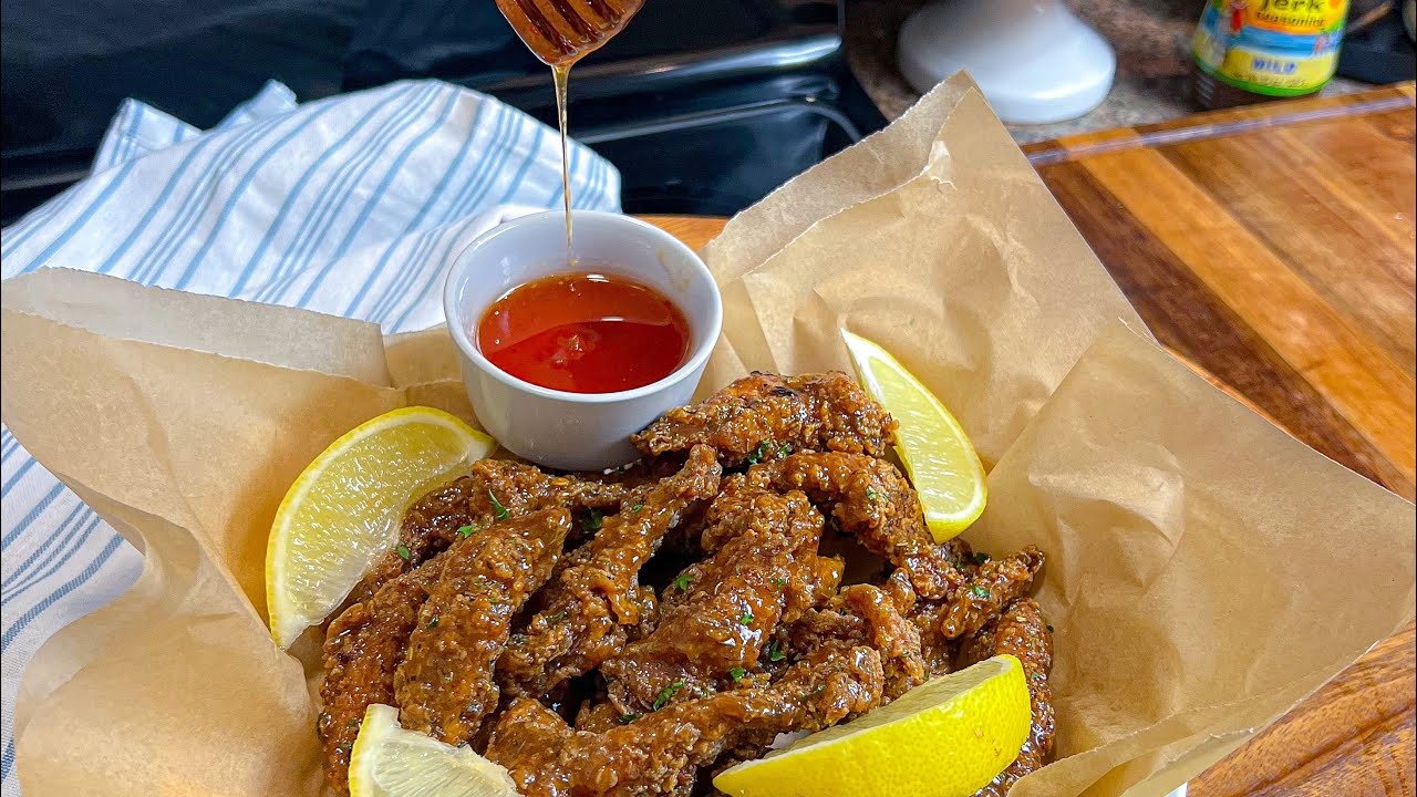 Honey Jerk Chicken Strips Honey Jerk Chicken fingers Chicken Strips
