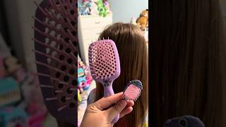 big hairbrush vs. tiny hairbrush, which did you prefer? #asmr #hairbrushing #tingles #relaxing