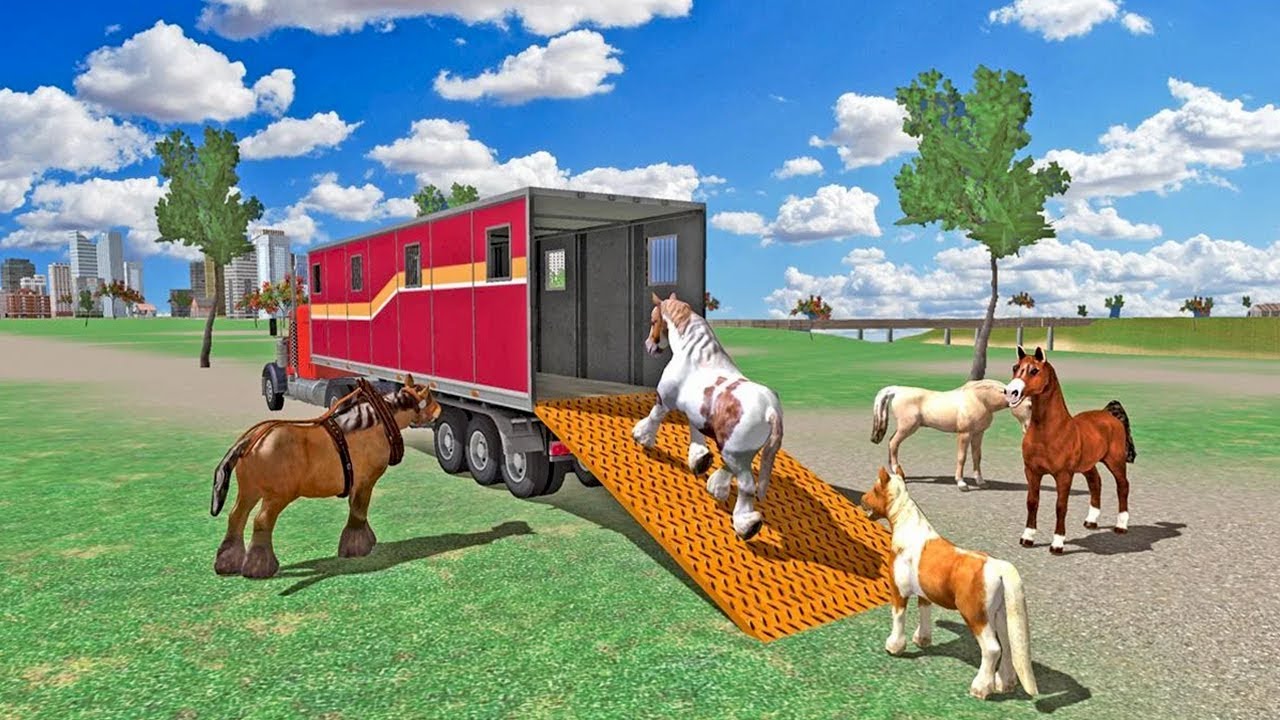 Horse Stunts Transporter Truck (by MAS 3D STUDIO) Android Gameplay [HD]