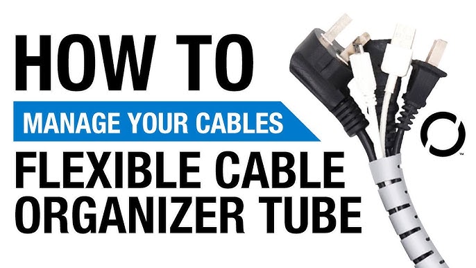 Tube Flexible Cable Management, Flexible Cable Organizer