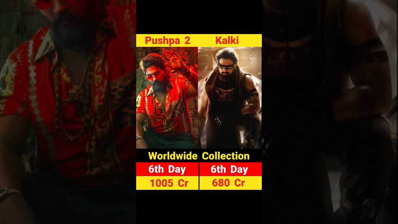 Pushpa 2 vs Kalki 6th Day Collection pushpa 2 6th day collection worldwide || 