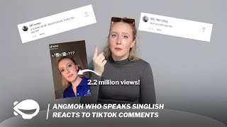 Angmoh who speaks Singlish reacts to TikTok comments