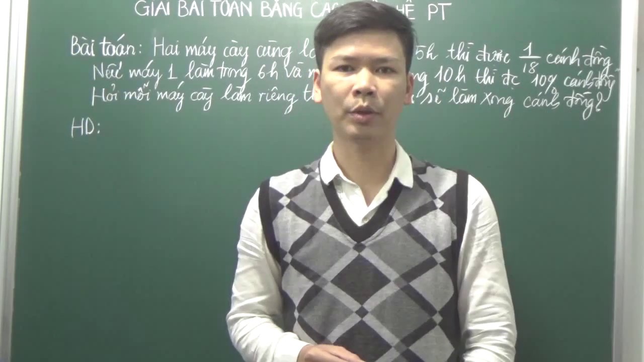 Giải bài toán bằng cách lập hệ phương trình - BT ' Làm... - youtube