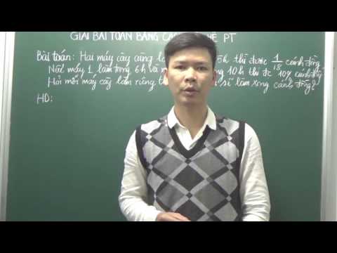 Video Giải bài toán bằng cách lập hệ phương trình - BT ' Làm... - youtube