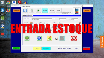Como Efetuar Entrada de Produtos - Planilha de Controle de ESTOQUE Excel - Aula 03