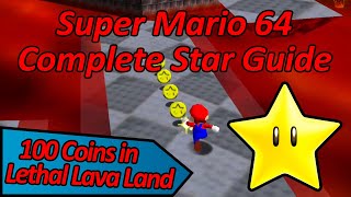 100 Coins in Lethal Lava Land - Super Mario 64 Complete Star Guide