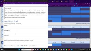 Video tutorial on how to make an appointment with a Writing Center tutor via the WC online platform.