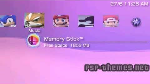 PSP Theme super smash bros brawl PSP-Themes.NET