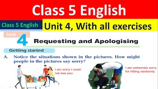 Class 5 English Unit 4 with all EXERCISE//Grade 5 unit 4 with solution/full chapter