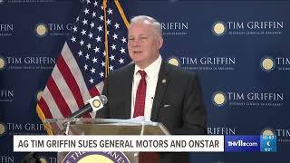 KTHV Attorney General Griffin Sues General Motors and OnStar 10pm 02 26 2025