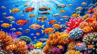 Soothing Piano Music 🐟😴 Coral Reef Ocean Ambience for Deep Sleep \u0026 Stress Relief