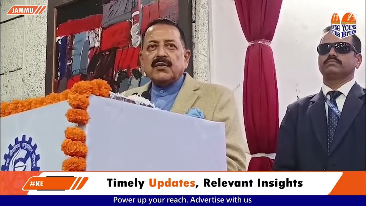 Dr. Jitendra Singh lays the foundation stone for  Biological, Chemical & QCOA Block at CSIR-IIIMJ