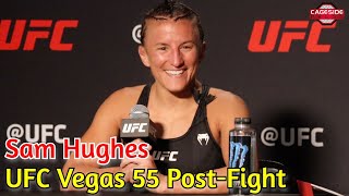 UFC Vegas 55 Post-Fight Scrum: Sam Hughes Says Move To Fortis MMA Best Thing Of Her Career