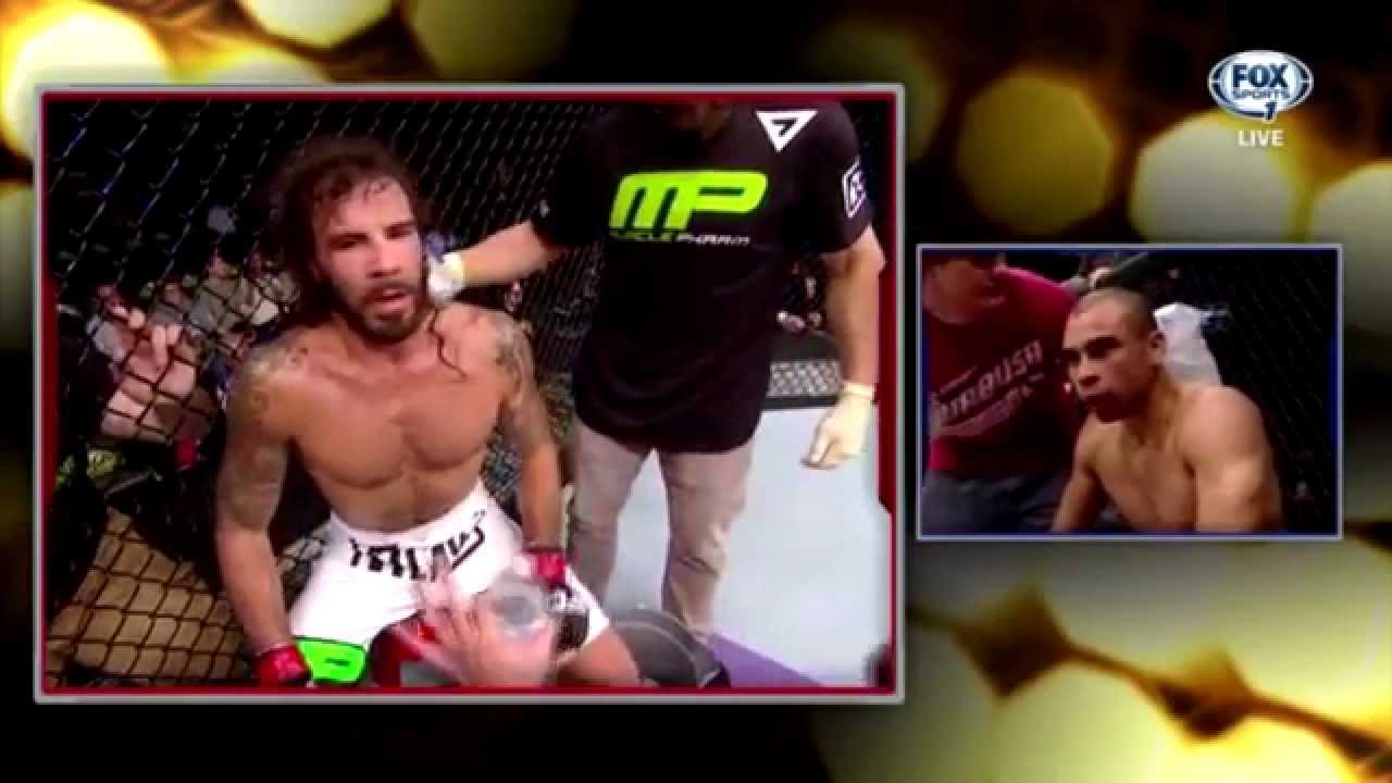 Clay Guida burps (UFC Fight Night - Mendes vs Lamas)
