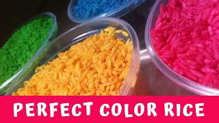 How to Make Color Rice - Great for Sensory Play