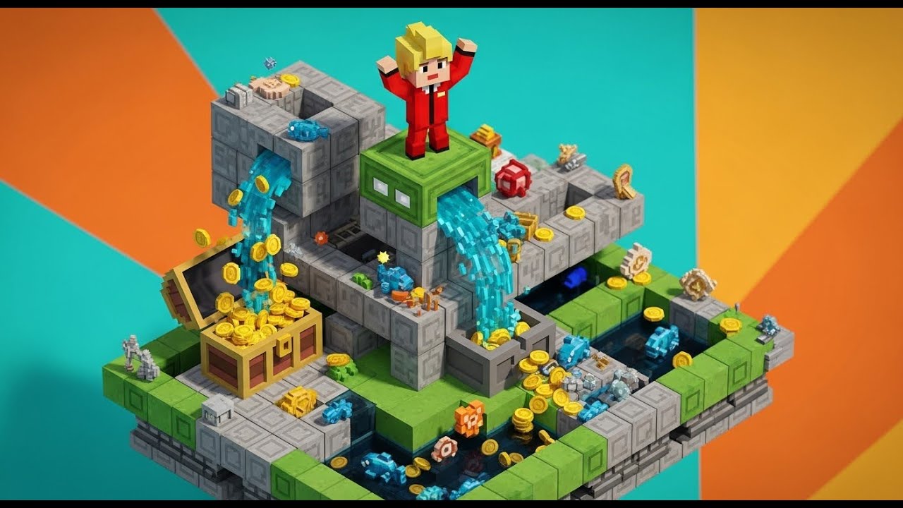 I  build  an AFK mob farm in Planet Craft: Maximum loot, minimum effort