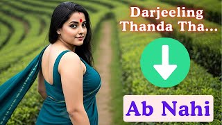 Saree Sundari In Darjeeling Tea Gardens Den Hour Glow Bong Beauty