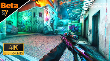 CS:GO SOURCE 2 NEW GAMEPLAY 4K - DUST 2 MAP!