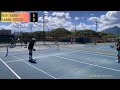 Pickleball players from Guam can jam | Doubles Reid/Adam vs Aaron/Dereck | O’ahu, Hawai’i