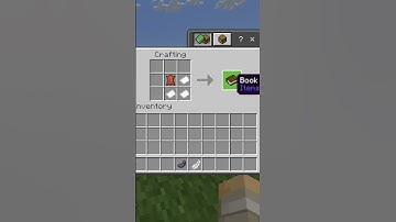 How To Make A Book & Quill In Minecraft #Shorts