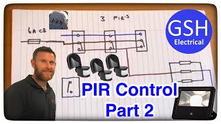 On Site with Matt 3 PIR's Lighting Control. Wiring Diagram to Help with Distant Learning Part 2