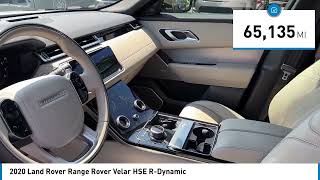 2020 Land Rover Range Rover Velar Audi North Austin Texas A19287A