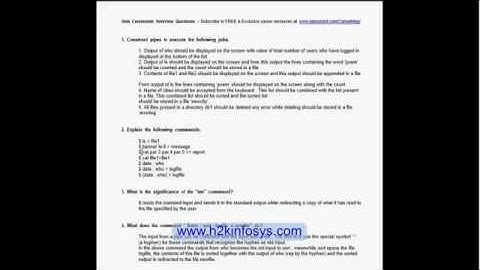 UNIX Linux Commands Testing Tutorials