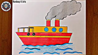 How To Draw A Ship Easy Ship Drawing For Beginners Step By Step