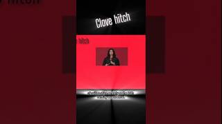 how to tie clove hitch| #knotskill #indianropeknots #knot @IndianRopeknots