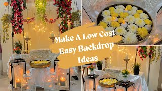Simple & Easy Backdrop Ideas For Home🌸Pooja Backdrop Decorations|Backdrop For Festival