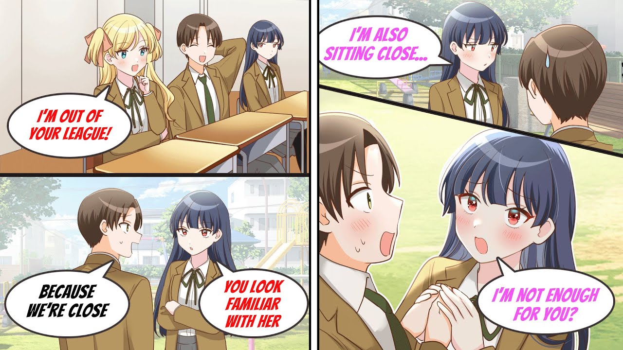 ［Manga dub］The maid of a rich girl is jealous of me making out with her lady and...［RomCom］