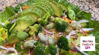 Arabic salad recipe avocado and broccoli screenshot 5