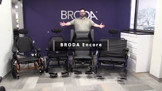 The Broda Encore customizable self-foot propel wheelchair